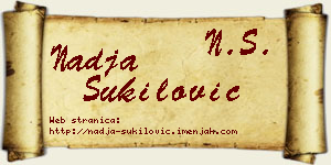 Nadja Šukilović vizit kartica